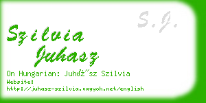 szilvia juhasz business card